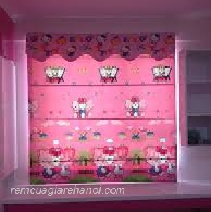 Mẫu rèm vải roman mã 23