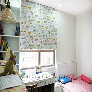 Mẫu rèm vải roman mã 30