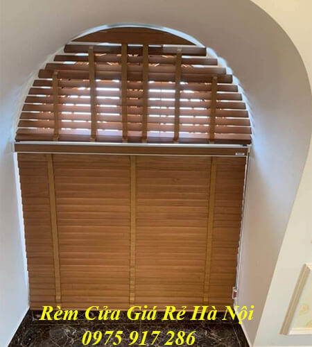 Rèm gỗ mái vòm