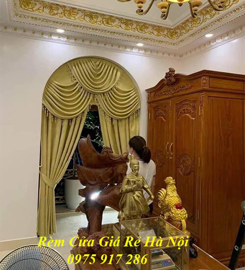 RÈM CỬA BIỆT THỰ MÁI VÒM