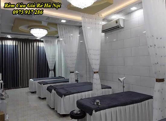 rèm voan hoạ tiết