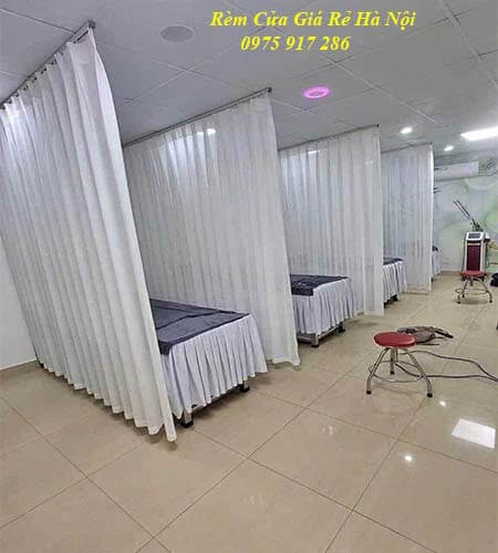 Rèm spa trắng