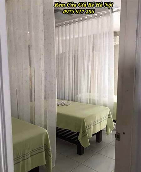 Rèm spa trắng